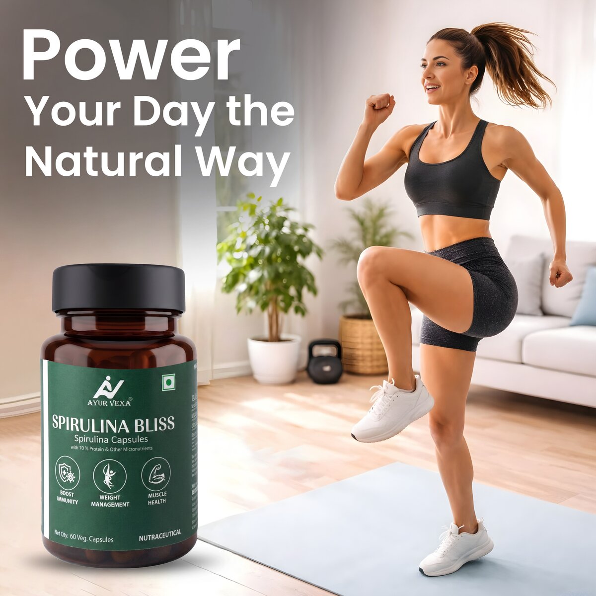 Ayurvexa Spirulina Bliss – Spirulina For Skin Health - image 3