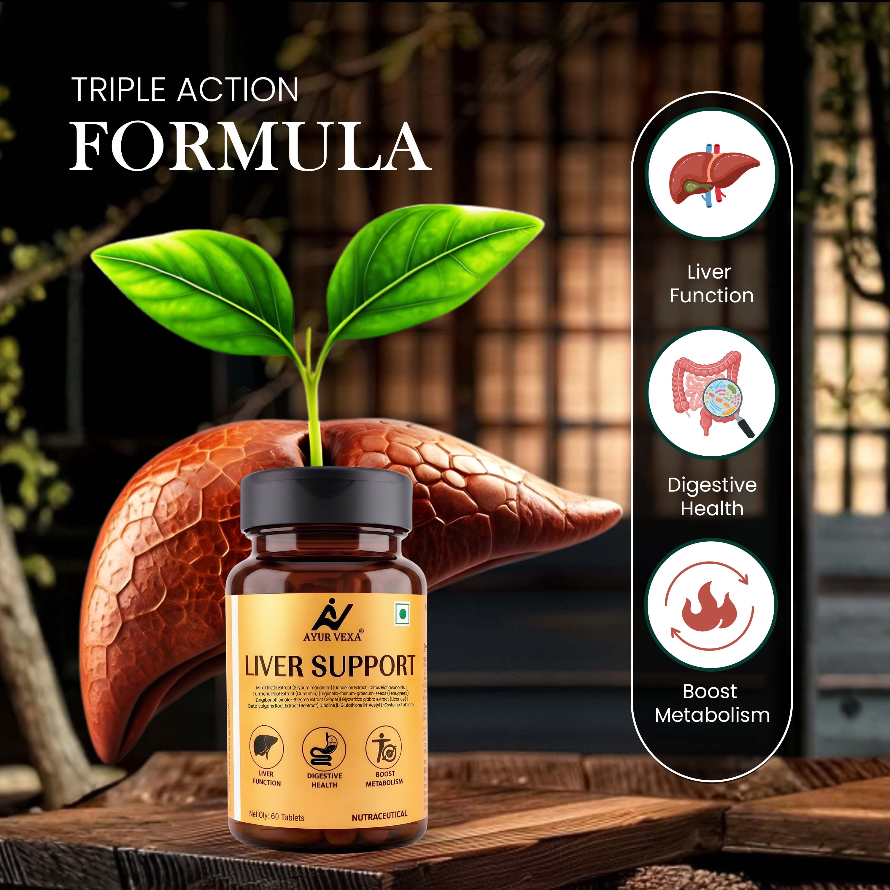Ayurvexa Liver Support – Advanced Liver Detox Supplement - image 2