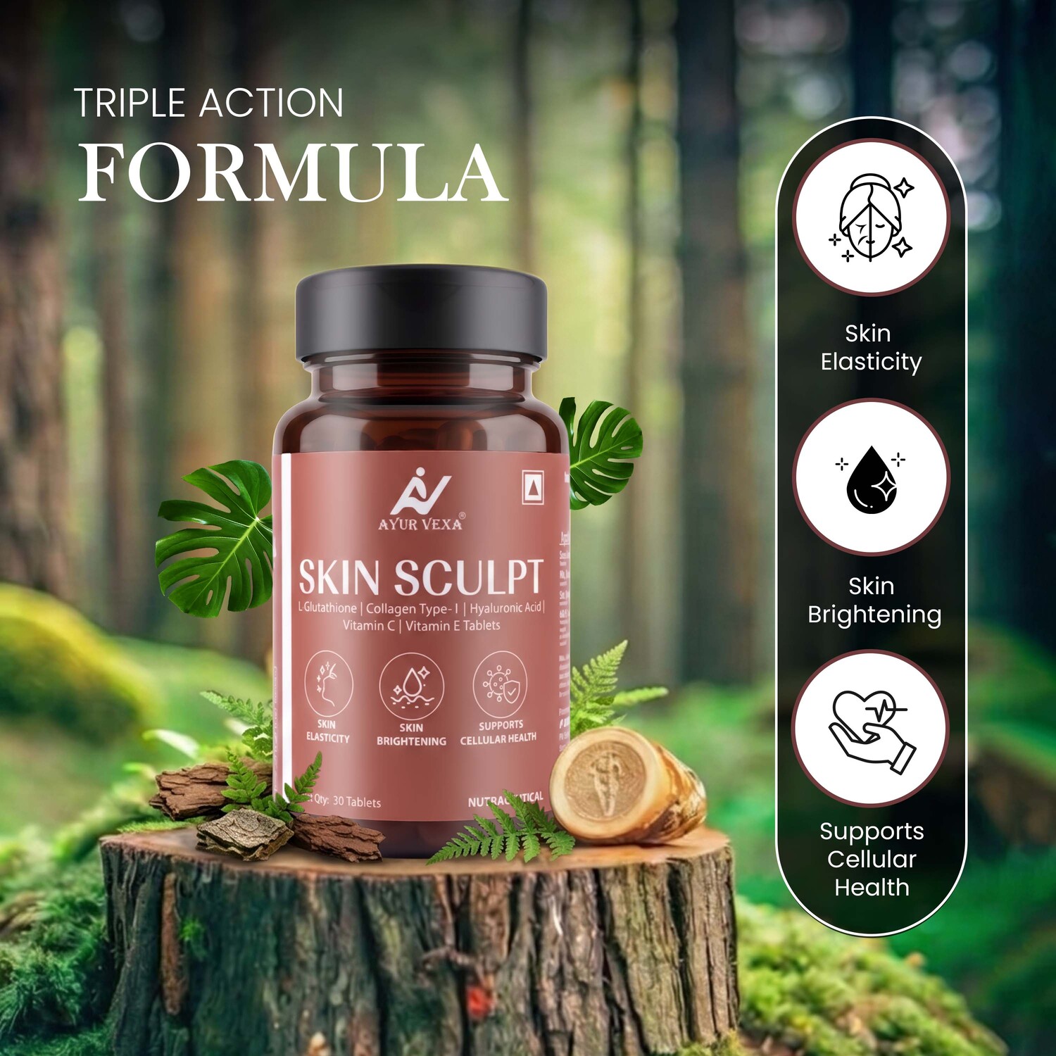 Ayurvexa Skin Sculpt – Skin Radiance Supplement - image 2